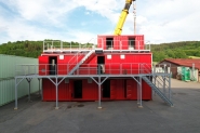 Container als Feuerwehr-Trainingsanlage